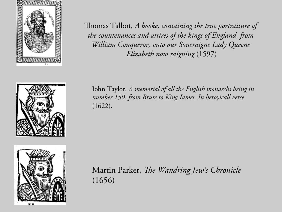 Iconographic chain of printed portraits of William I